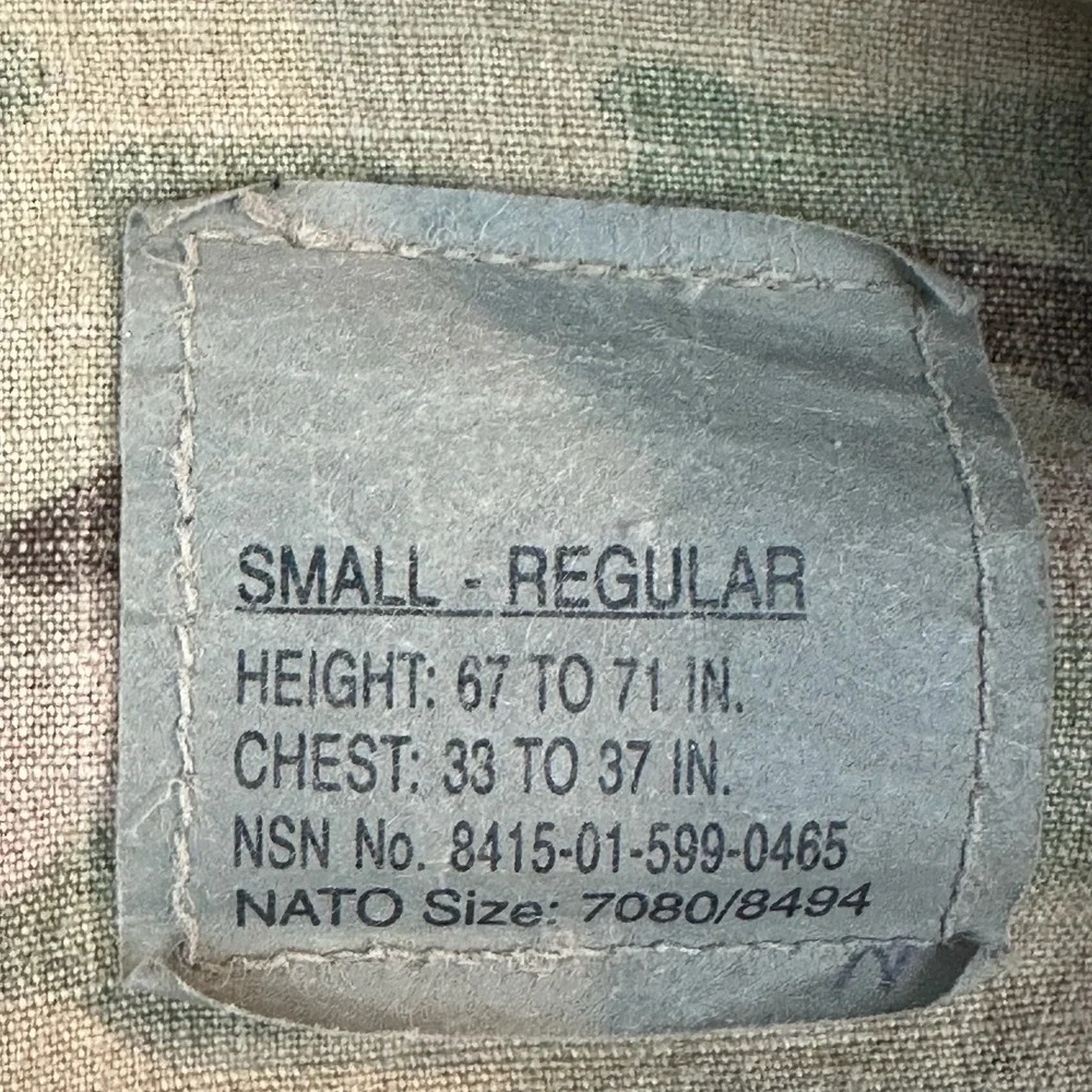 Multicam Combat Shirt Military Army Tactical Camo Jacket Small Regular - Picture 4 of 6